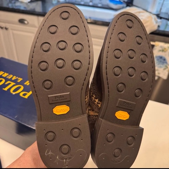 Ralph Lauren Asher Wool & Suede Wingtip Oxford Shoes Unisex Men 6 Womens 7.5 NEW - Picture 5 of 7